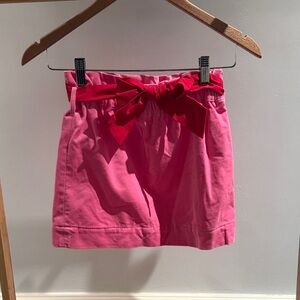 NWT The Beaufort Bonnet Company Pink High Waist Shorts with Red Bow